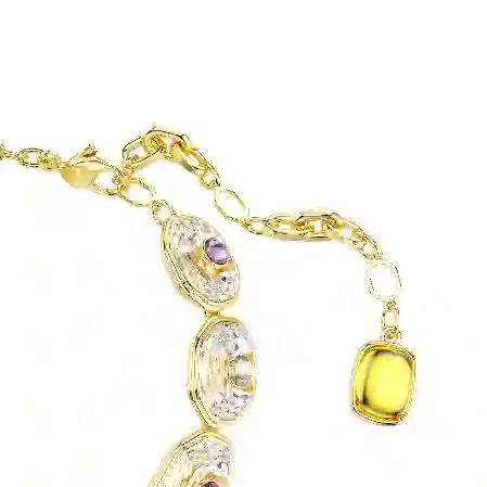 Resim Chroma Tennis bileklik, Sekizgen kesim, Çok renkli, Altın rengi kaplama