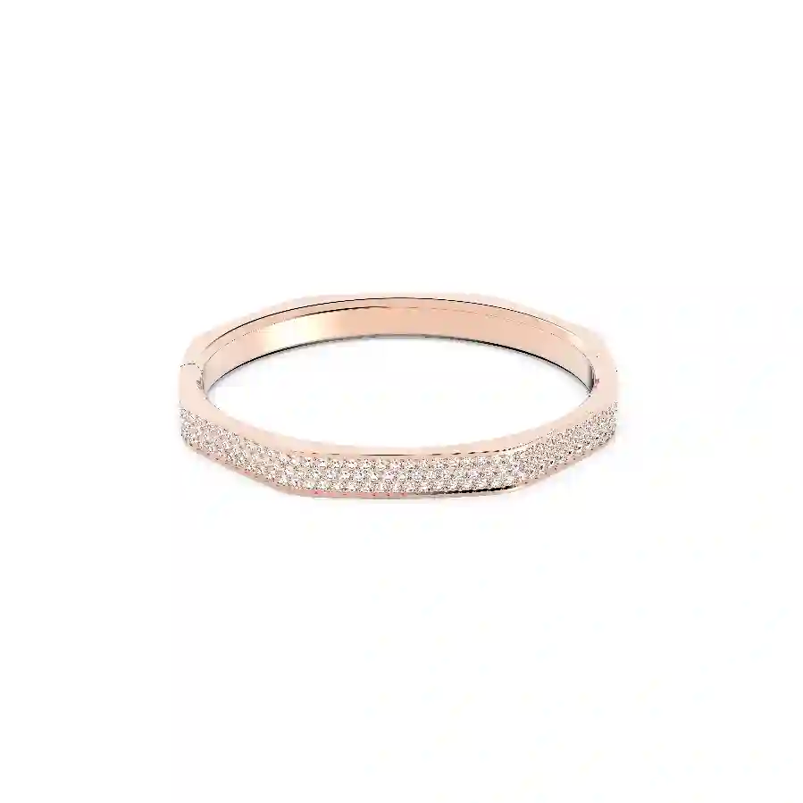 Resim Dextera Bileklik, Sekizgen şekil, Beyaz, Pembe altın rengi kaplama