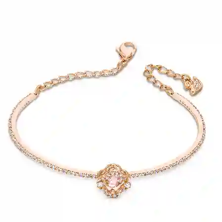 Resim Una Bileklik, Yonca, Pembe, Pembe altın rengi kaplama