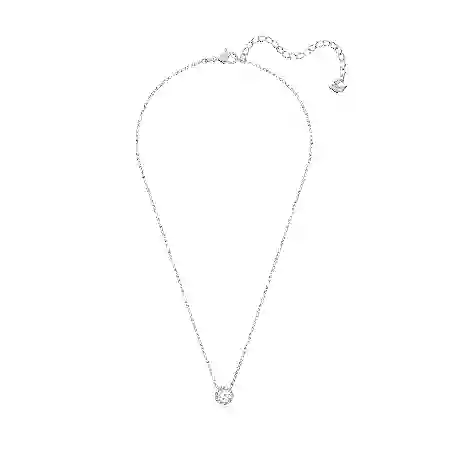 Resim Angelic Kolye, Yuvarlak kesim, Beyaz, Rodyum kaplama