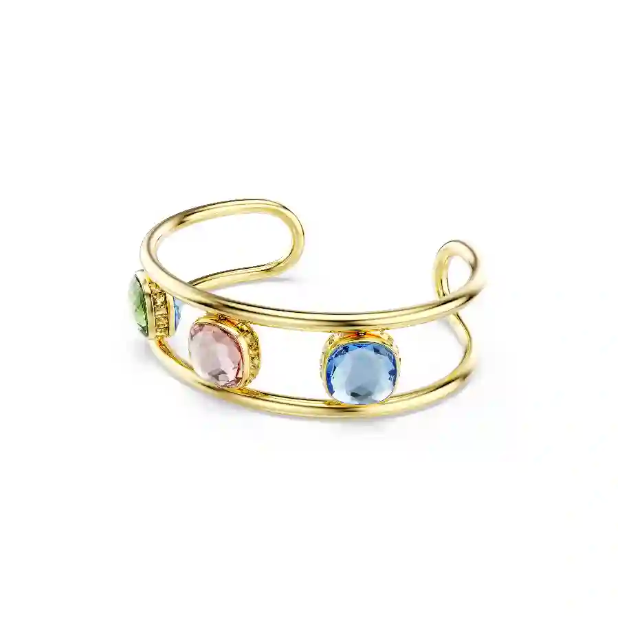 Resim Chroma Kelepçe, Yastık kesim, Çok renkli, Altın rengi kaplama