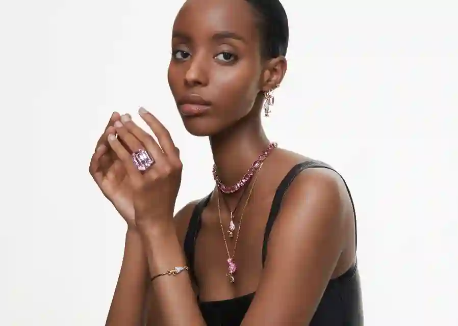 Resim Good Luck Trolls Kolye, Troll, Pembe, Altın rengi kaplama