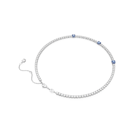 Resim Matrix Tennis Kolye, Karışık kesimler, Mavi, Rodyum kaplama