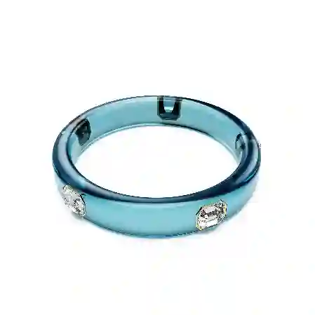 Resim Dulcis Bileklik, Sekizgen kesim, Mavi, Altın rengi kaplama