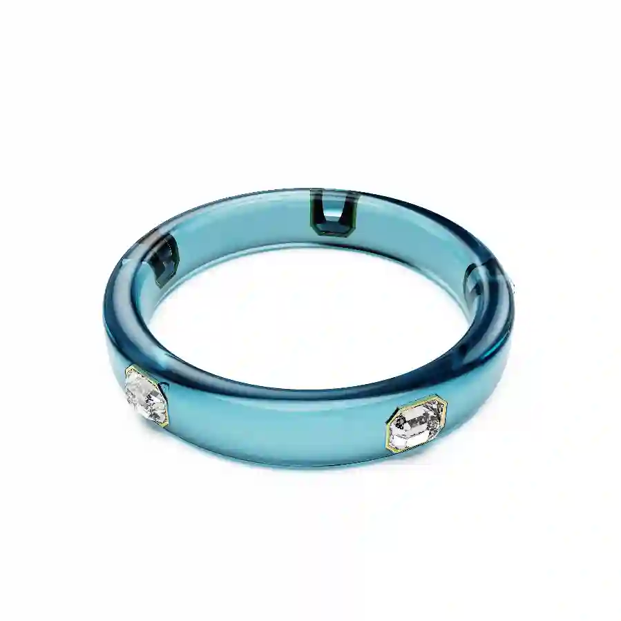 Resim Dulcis Bileklik, Sekizgen kesim, Mavi, Altın rengi kaplama