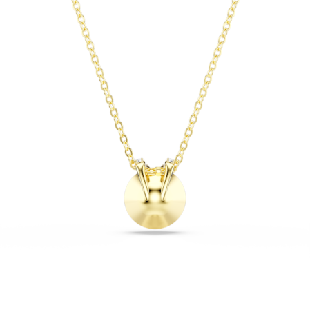 Resim Bella V Kolye, Yuvarlak kesim, Altın Rengi, Altın rengi kaplama