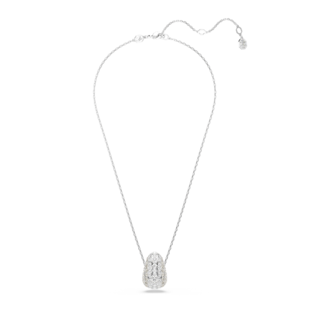 Resim Sublima Kolye, Yuvarlak kesim, Beyaz, Rodyum kaplama