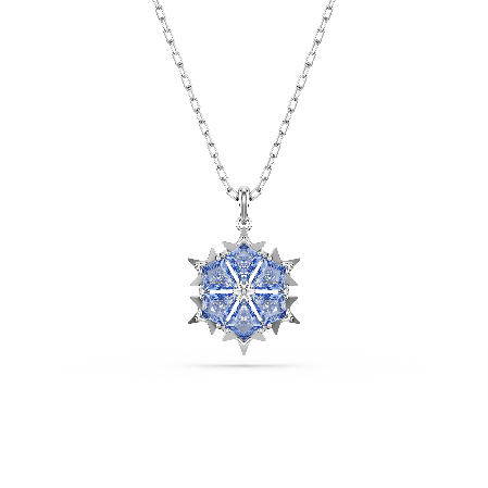 Resim Magic Kolye, Kar tanesi, Mavi, Rodyum kaplama