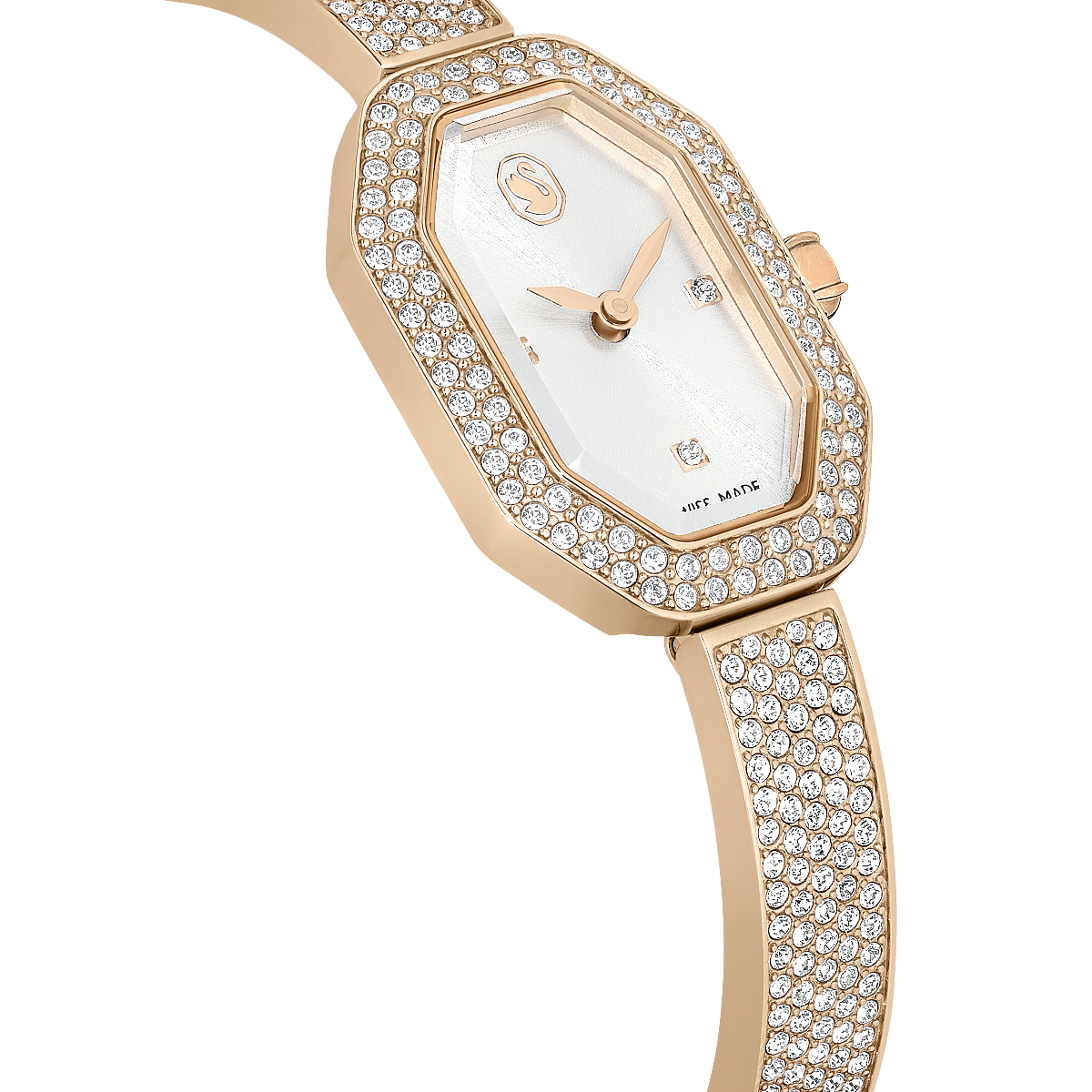 Resim Dextera Bangle Saat, İsviçre Üretimi, Metal bileklik, Rose Altın tonu, Pembe altın rengi yüzey
