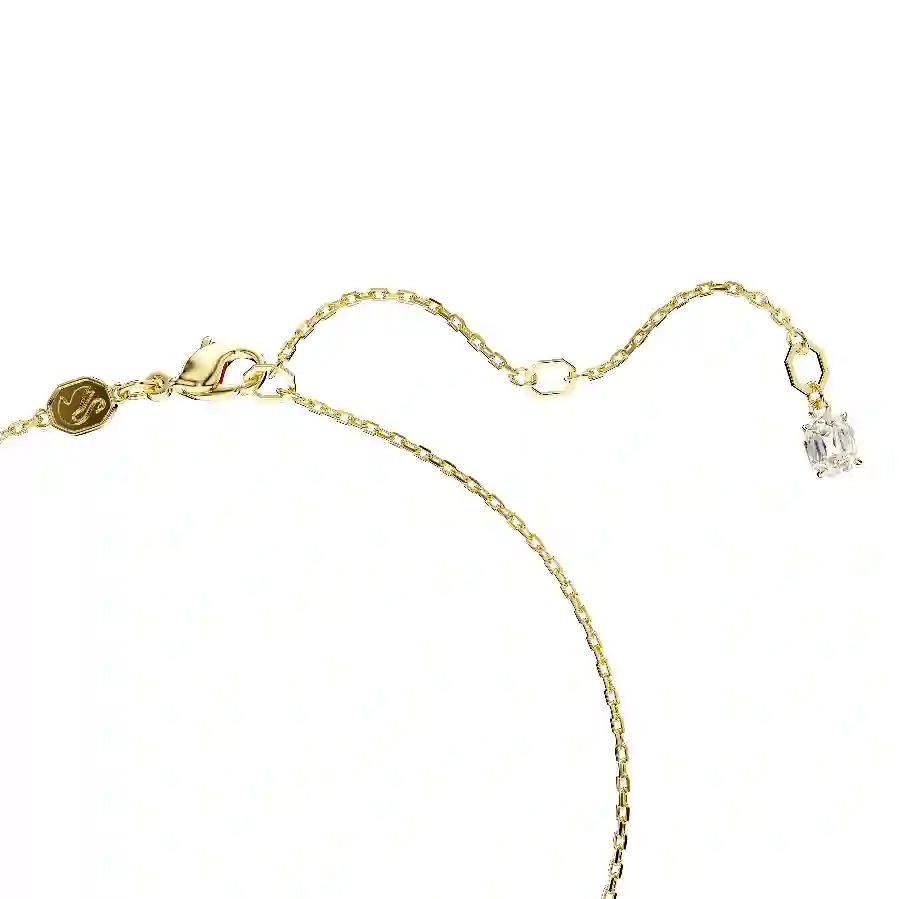 Resim Una Angelic Kolye, Yuvarlak kesim, Pavé, Yeşil, Altın rengi kaplama