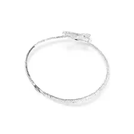 Resim Matrix Gerdanlık, Baget kesim, Beyaz, Rodyum kaplama