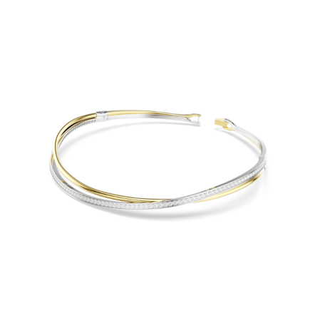 Resim Hyperbola Gerdanlık, Yuvarlak kesim, Beyaz, Karışık metal yüzey