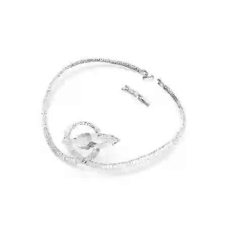 Resim Matrix Gerdanlık, Baget kesim, Beyaz, Rodyum kaplama