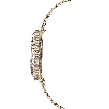 Resim Matrix Octagon Saat, Metal bileklik, Altın Rengi, Şampanya altın rengi yüzey