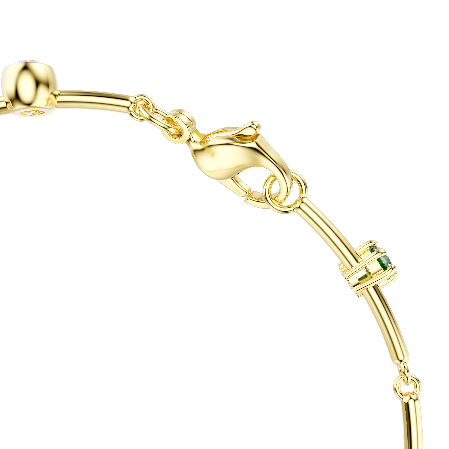 Resim Constella Bileklik, Karışık kesimler, Yeşil, Altın rengi kaplama