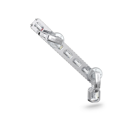 Resim Millenia Kelepçe Küpe, Tekli, Sekizgen kesim, Beyaz, Rodyum kaplama