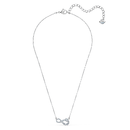 Resim Swarovski Infinity Kolye, Infinity, Beyaz, Rodyum kaplama