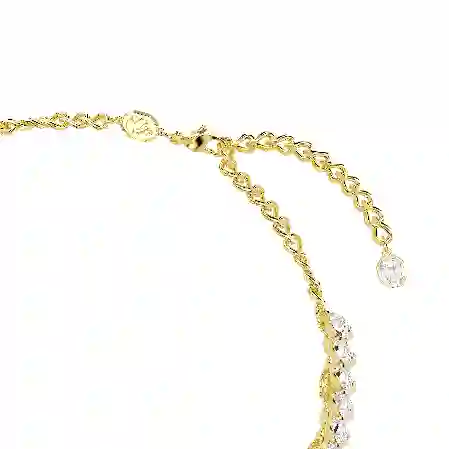 Resim Idyllia Gerdanlık, Oval kesim, Beyaz, Altın rengi kaplama