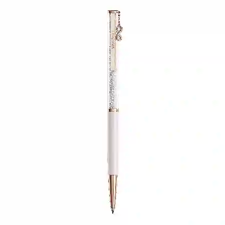 Resim Crystalline Silk Tükenmez Kalem, Infinity, Pembe lakeli, pembe altın rengi kaplama