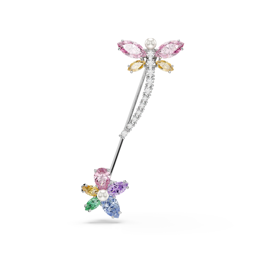 Resim Ariana Grande x Swarovski Broş, Karışık kesimler, Yusufçuk, Çok renkli, Rodyum kaplama