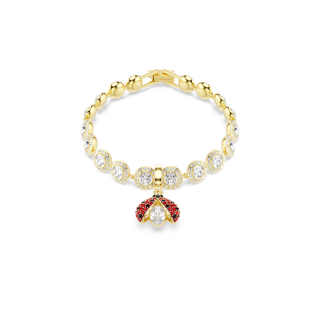 Resim Idyllia Charm, Karışık kesimler, Uğur böceği, Kırmızı, Altın rengi kaplama