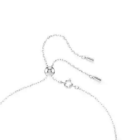 Resim Stilla Attract Y-Kolye, Yuvarlak kesim, Mavi, Rodyum kaplama