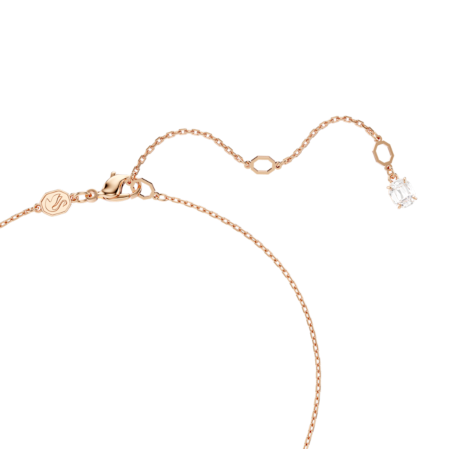 Resim Hyperbola Kolye, Karışık kesimler, Sarmal, Beyaz, Pembe altın rengi kaplama