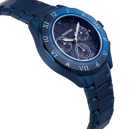 Resim Saat, 39 mm, İsviçre Üretimi, Metal bileklik, Mavi, Mavi yüzey