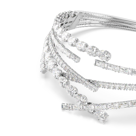 Resim Matrix Gerdanlık, Karışık kesimler, Beyaz, Rodyum kaplama