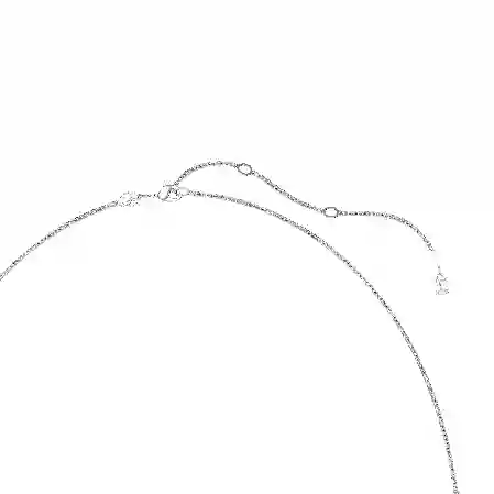 Resim Snake Dizi Kolye, Kristal inci, Karışık kesimler, Yılan Yılı, Beyaz, Rodyum kaplama