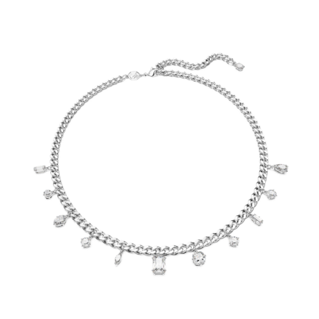 Resim Dextera Kolye, Beyaz, Rodyum kaplama