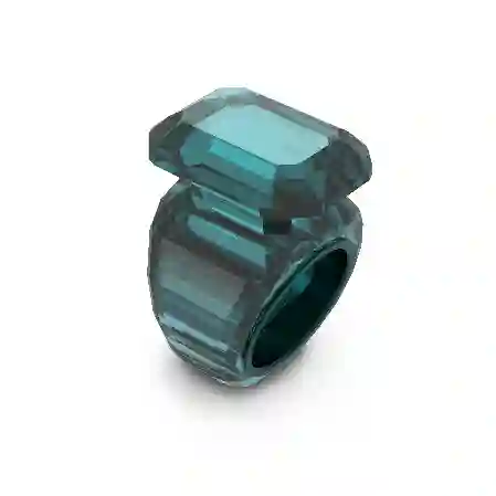 Resim Lucent Kokteyl Yüzüğü, Sekizgen kesim, Yeşil