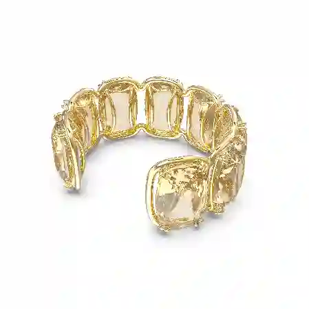 Resim Harmonia Kelepçe, Büyük yüzer kristaller, Altın Rengi, Altın rengi kaplama