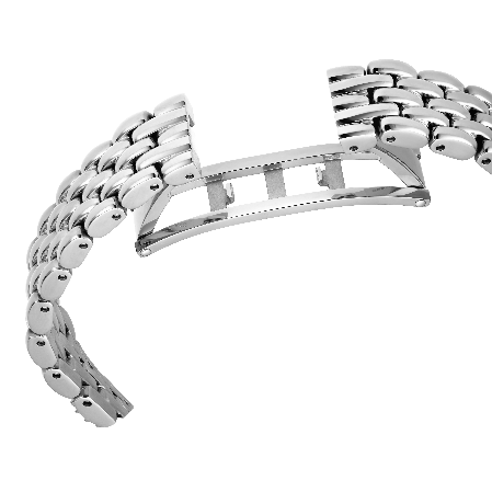 Resim Dextera Octagon Saat, İsviçre Üretimi, Metal bileklik, Gümüş Rengi, Paslanmaz çelik