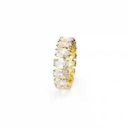 Resim Matrix Yüzük, Oval kesim, Beyaz, Altın rengi kaplama