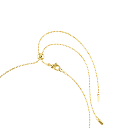 Resim Symbolica Gerdanlık, Kristal inci, Ay, sonsuzluk, yonca, nazarlık ve at nalı, Mavi, Altın rengi kaplama