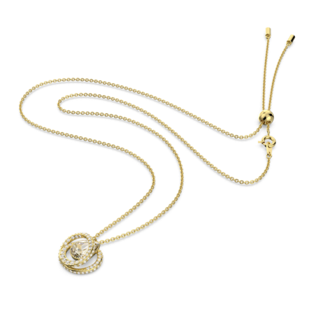 Resim Generation Kolye, Beyaz, Altın rengi kaplama