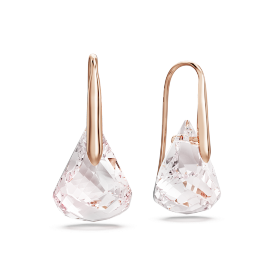 Resim Lunar damla küpeler, Pembe, Pembe altın rengi kaplama