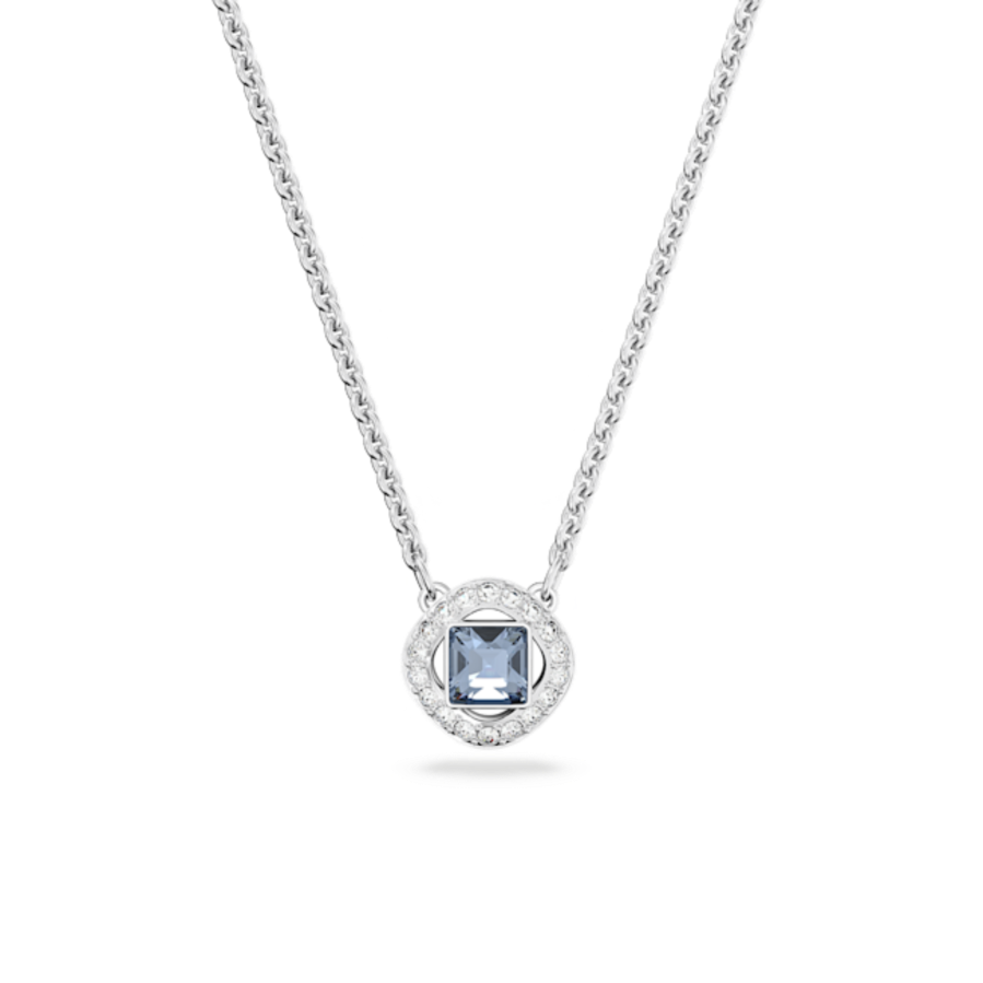 Resim Angelic Kolye, Kare kesim, Mavi, Rodyum kaplama