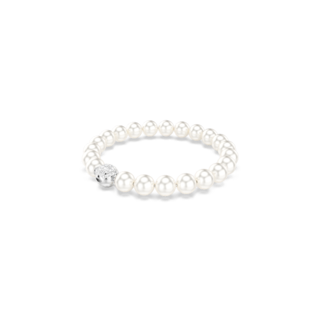 Resim Matrix Bileklik, Kristal inci, Beyaz, Rodyum kaplama