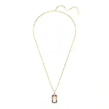 Resim Millenia Kolye, Sekizgen kesim, Caramel, Altın rengi kaplama