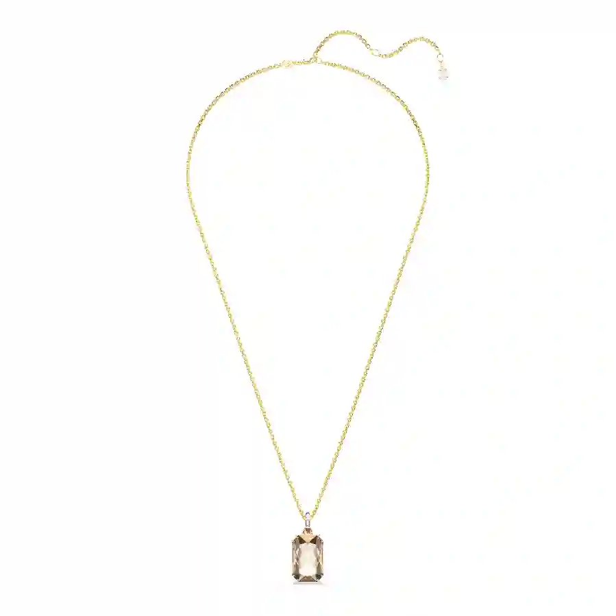 Resim Millenia Kolye, Sekizgen kesim, Caramel, Altın rengi kaplama