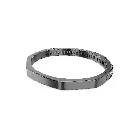 Resim Matrix Bileklik, Baget kesim, Sekizgen şekil, Gri, Rutenyum kaplama