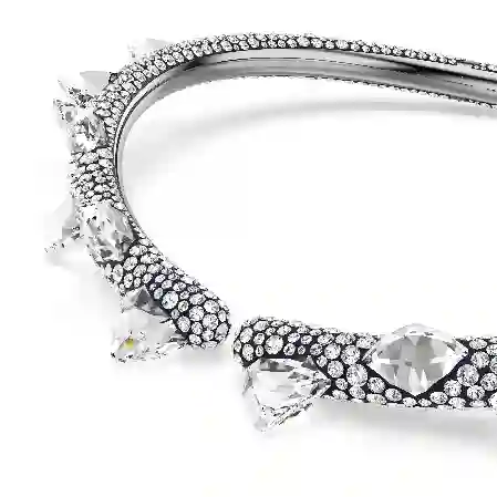 Resim Sublima Gerdanlık, Beyaz, Rutenyum kaplama