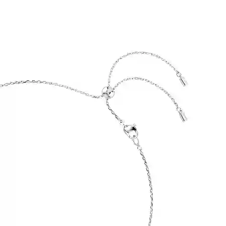 Resim Constella Kolye, Kristal inci, Yuvarlak kesimler, Beyaz, Rodyum kaplama