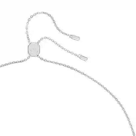 Resim Matrix Kolye, Baget kesim, Beyaz, Rodyum kaplama