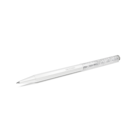 Resim Crystalline Tükenmez Kalem, Sekizgen şekil, Beyaz, Beyaz lakeli