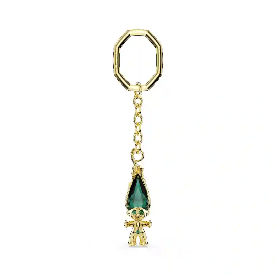 Resim Good Luck Trolls Anahtarlık, Troll, Yeşil, Altın rengi kaplama