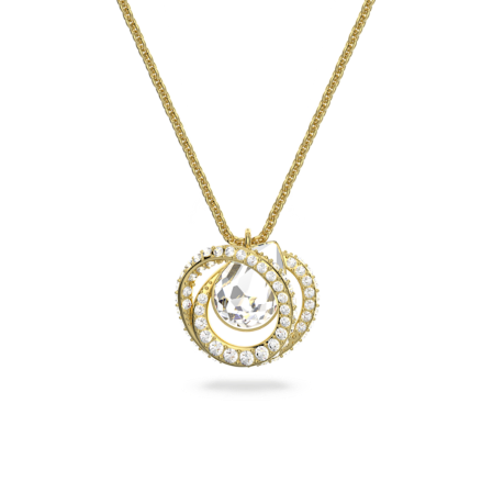 Resim Generation Kolye, Beyaz, Altın rengi kaplama