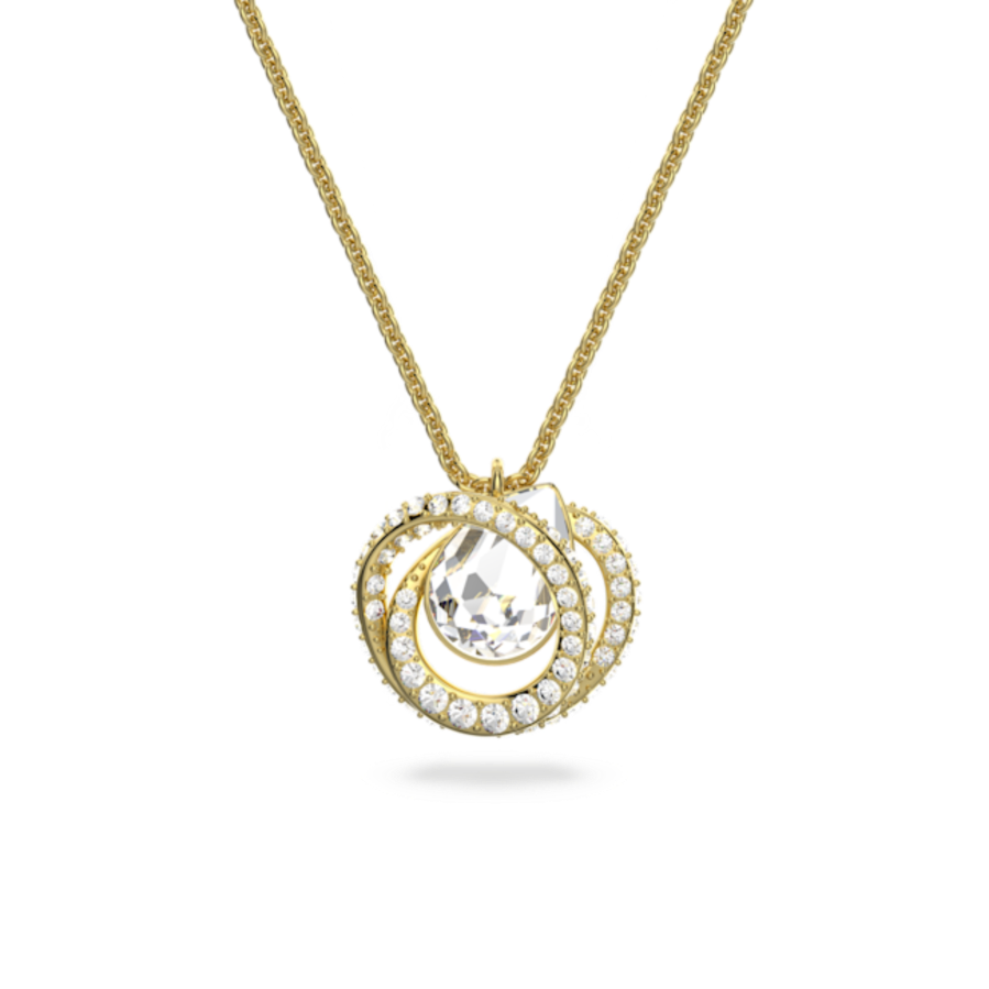 Resim Generation Kolye, Beyaz, Altın rengi kaplama